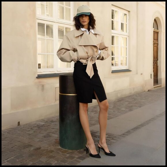 Slingback Kitten Heels Pointed Toe Pumps Elegant Bow Wedding Party Shoes - Picture 2 of 7